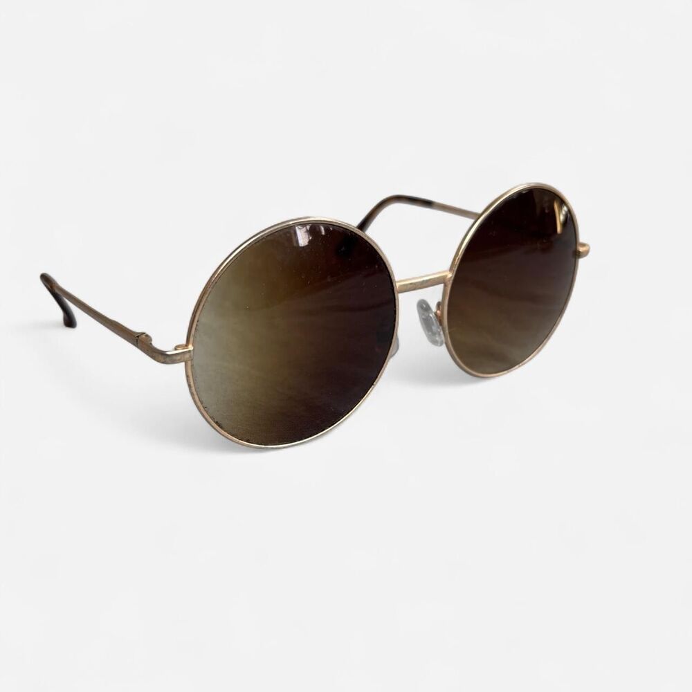 Unbranded Women's Brown and Gold Sunglasses